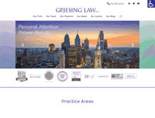 Tablet Screenshot of griesinglaw.com